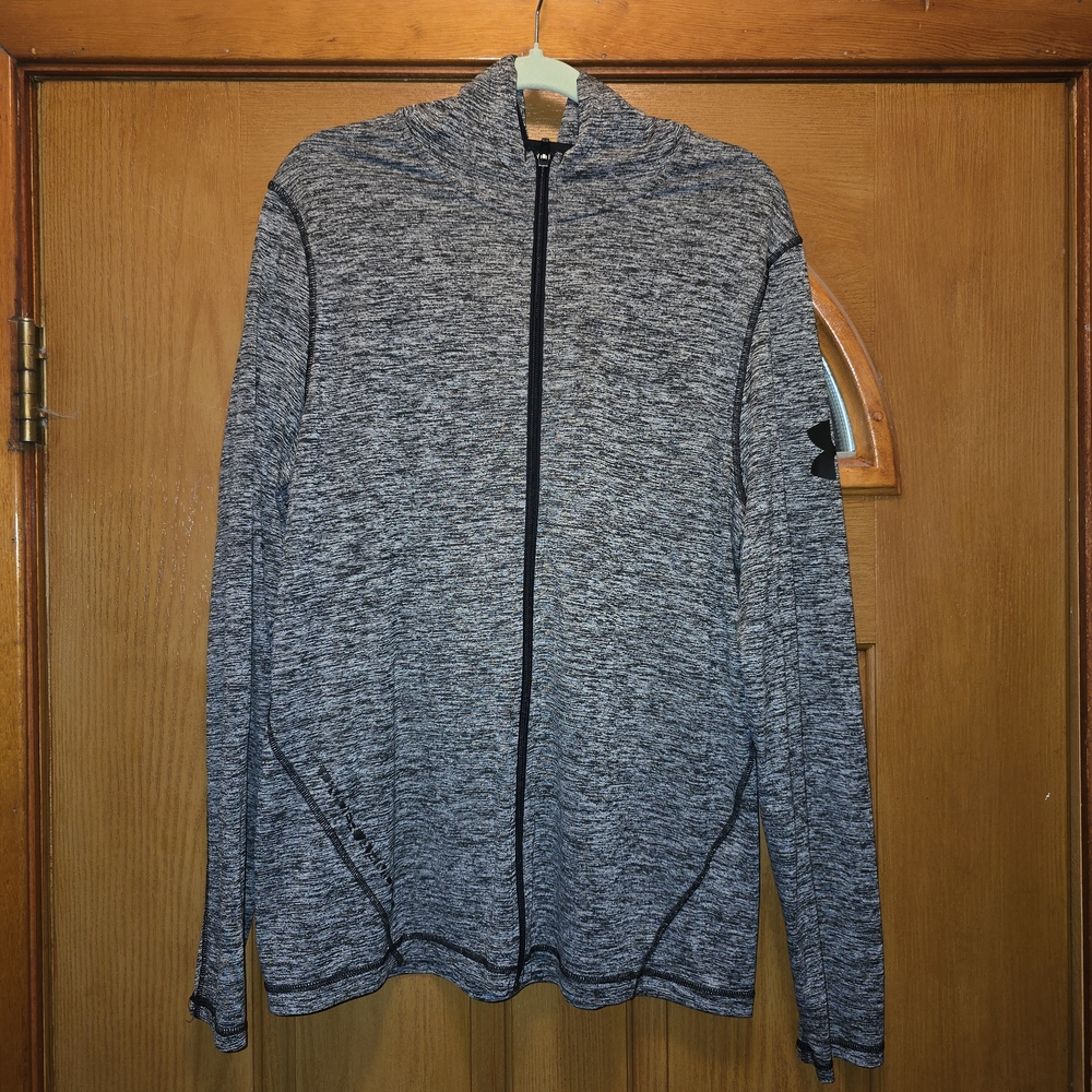 Under Armour Men's Heather Gray Zip-Up Jacket Size LARGE